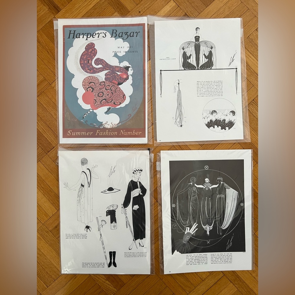 3 sets for 18. Vintage magazine pages